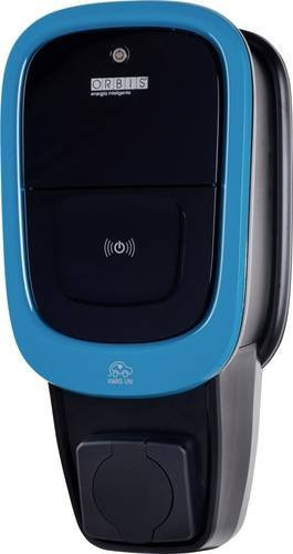 ORBIS Wallbox Typ 2 Mode 3 22kW 32A mit RFID, WiFi und App-Steuerung in Blau - Bild 1