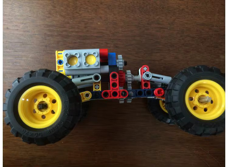 MOC Geländewagen Fahrzeugchassis, Lernset, Bausteine Modell - Bild 5