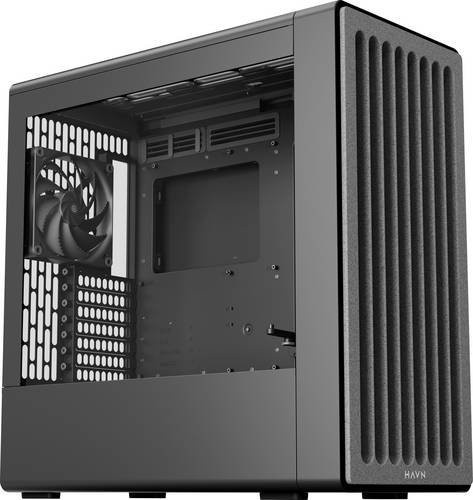 HAVN BF 360 Flow Midi-Tower PC-Gehäuse in Schwarz mit Tempered Glass und E-ATX Unterstützung - Bild 1