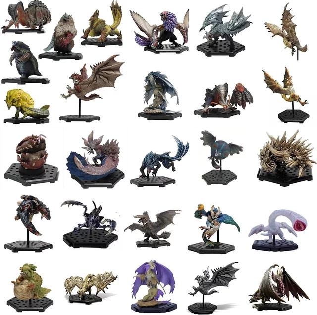 Bandai Monster Hunter Action Figur, PVC Modelle, Basarios Nergigante Tigrex - Bild 1