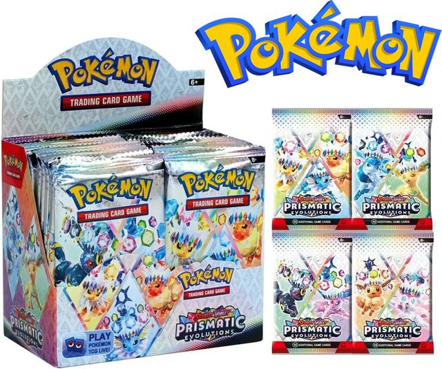 Bandai Pokemon Prismatic 151 Evolutions Englische Booster-Kampfkarten, Nachfüllpack, ab 6 Jahren - Bild 1