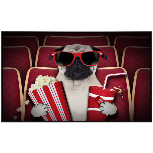 papermoon EcoHeat Infrarotheizung Hund im Kino mit Matt-Effekt in Bunt, App-Steuerung und Überhitzungsschutz - Bild 2