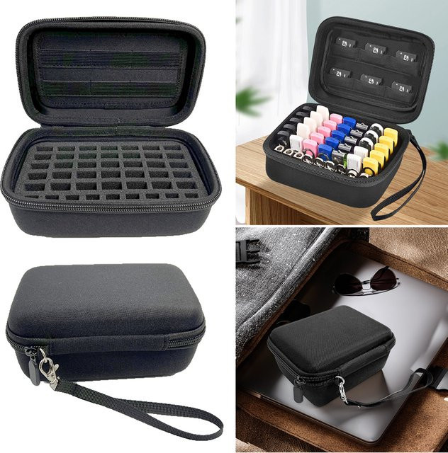 ALLOYSEED USB-Flash-Laufwerk-Gehäuse und SD-Karten-Organizer, schwarz, staubdicht und stoßfest - Bild 1