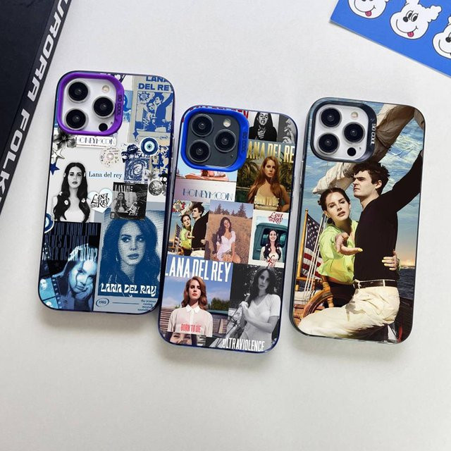 Potdemiel Handyhülle Lana Del Rey Design für iPhone 17 16 15 14 13 12 11 Pro Max Plus in Multicolor, matte Schutzhülle - Bild 1