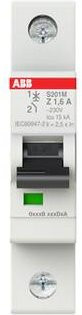 ABB S201M-Z1.6 Leitungsschutzschalter 1.6A 230V in Weiß - Bild 1
