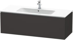 Duravit L-Cube Waschtischunterschrank wandhängend, Farbe: Grau matt, B/T/H: 122 x 48,1 x 40 cm - Bild 1