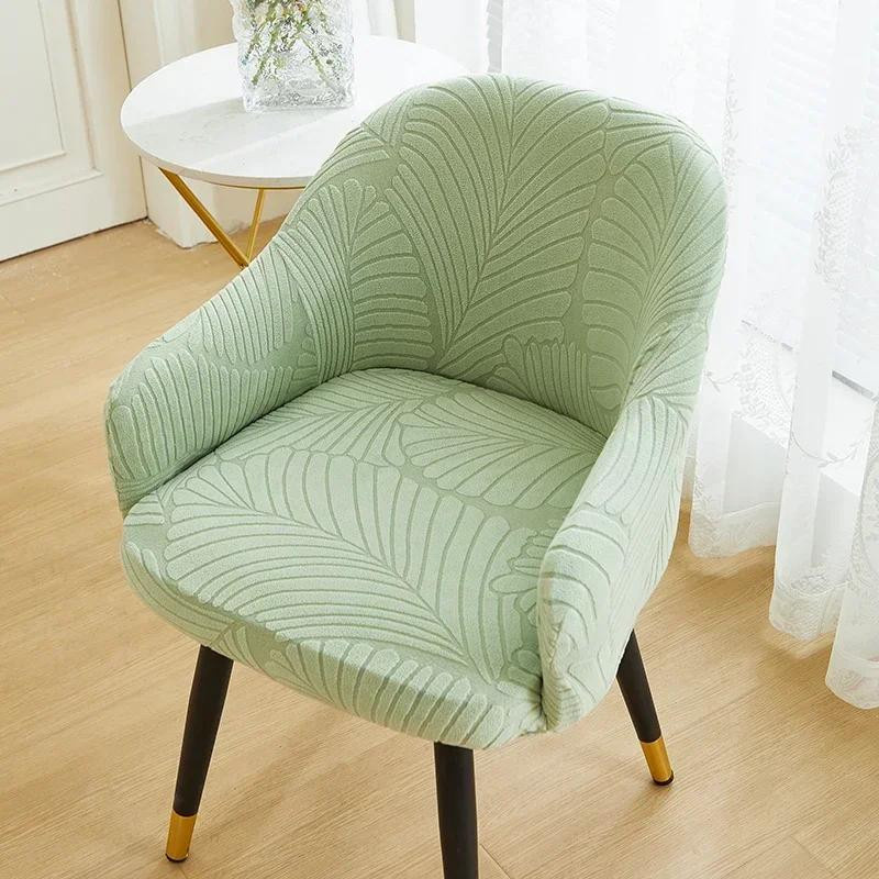 Yiran Furniture Jacquard Stuhlbezug für Hochlehner Esszimmerstühle, elastischer Stretch-Überwurf aus Polyester und Elasthan - Bild 1