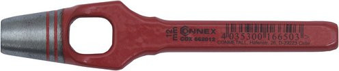 Connex Henkellocheisen aus gehärtetem Stahl in Rot für Leder, Pappe, Gummi und weiche Stoffe - Bild 1