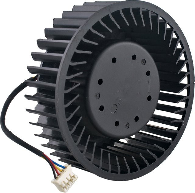 ANCHAOPU Turbofan-Lüfter BFB1012SHA01 in Schwarz, 75 mm Durchmesser, DC12 V, 2,40 A, 4-polig, für RX Vega 56/64 und RTX5000 Grafikarten - Bild 1