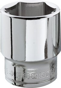 Facom Steckschlüssel 3/8 Zoll 6-Kant 9 mm in Silber - Bild 1