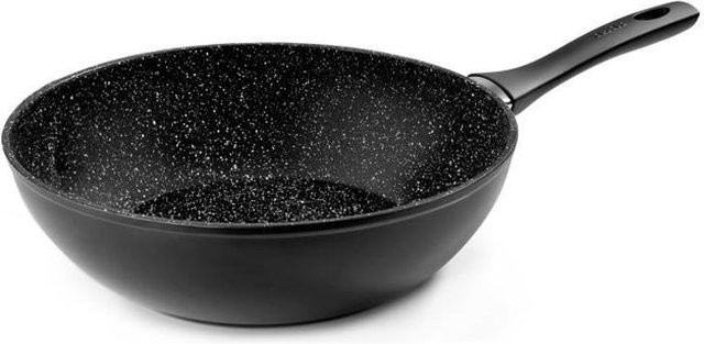 IBILI Natura Antihaft-Wok aus Aluminium in Schwarz, Durchmesser: 24 cm, Vollinduktion - Bild 1