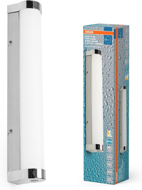 Osram Orbis Tube LED Badezimmer Spiegel- und Wandleuchte in Chrom mit Frost-Glas, dimmbar, 9W, Länge: 40 cm - Bild 1