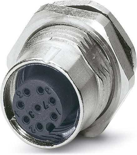 Phoenix Contact 1542774 Sensor-Aktor-Einbausteckverbinder M12 Buchse, 8-polig, silber, Schraubanschluss - Bild 1