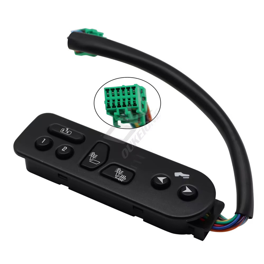 Driver Side Seat Heat Control Switch für Chevrolet Avalanche Suburban Tahoe GMC Yukon Cadillac Escalade 2003–2006, Schwarz, 15116862 - Bild 2