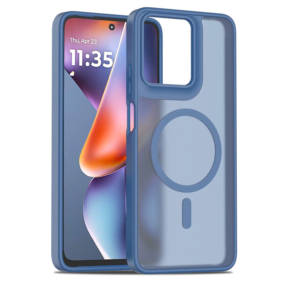 Magnetische und stoßfeste transparente Handyhülle für Motorola Moto G Power 2026/2025, G Play 2026 und G Stylus 2025 in Blau - Bild 1