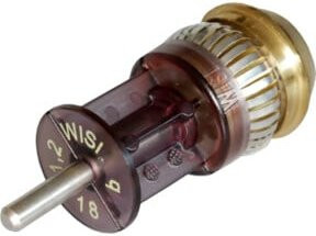 Wisi Kabel-Endstecker KES für qKx, 1,2 GHz, Farbe: Weiß/Transparent - Bild 1