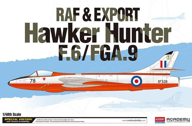 Academy RAF & Export Hawker Hunter F.6/FGA.9, Modellbau, 1:48 - Bild 1