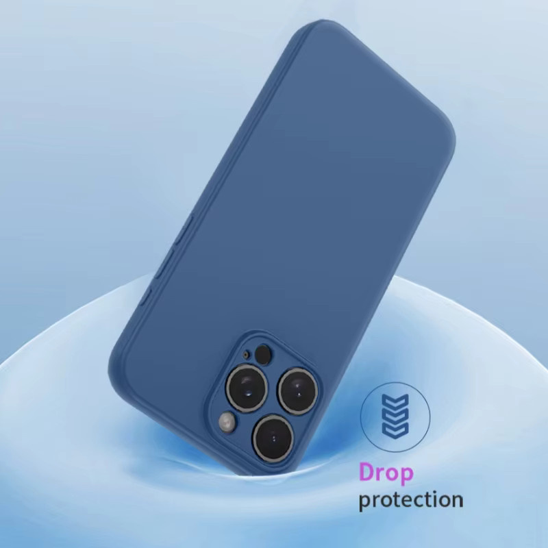 Flüssigsilikon-Schutzhülle für Honor 600 Pro, Lite 500, 400 Magic 8 Pro und 7 Pro in Blau mit Kamera-Vollschutz und Anti-Fall-Funktion - Bild 2