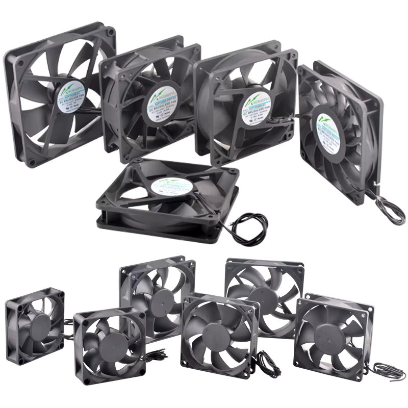 ANCHAOPU EC Bürstenloser Axiallüfter Schwarz für Schrank, Industrie und Server-Hochgeschwindigkeitsbelüftung AC 110 V–240 V - Bild 3