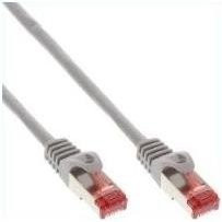 InLine Cat6 S/FTP Ethernet LAN Patchkabel RJ-45 auf RJ-45, Grau, 40 cm - Bild 1