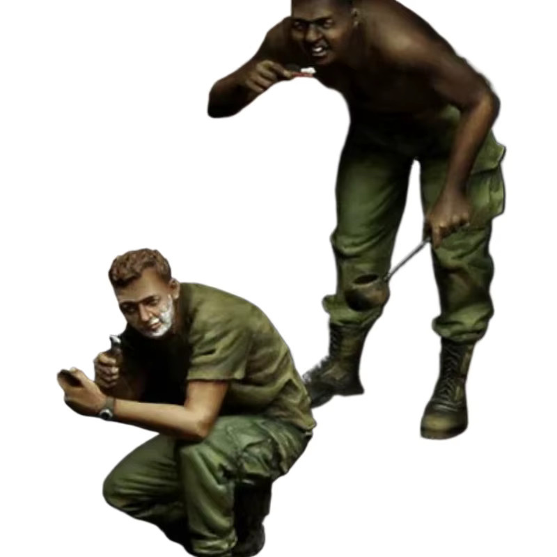 BAANFU US Army Infantry Cleaning Vietnam, Modellbausatz, Maßstab 1:35, 2-teiliges Set, Resin, Grau - Bild 2
