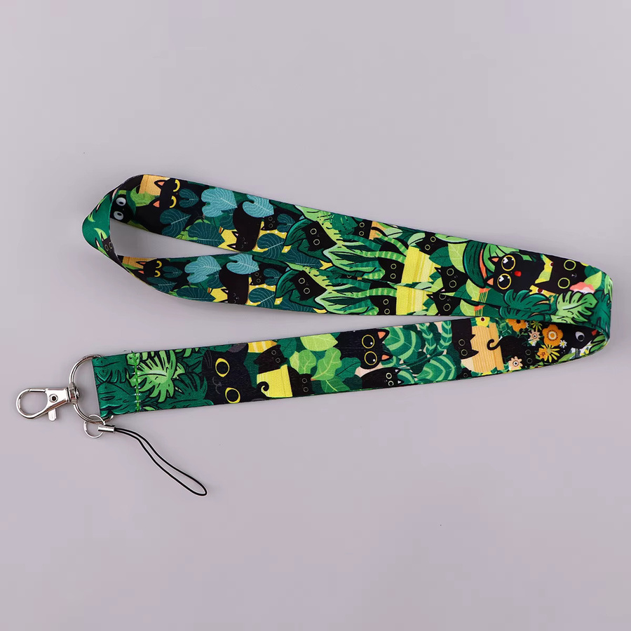 Lanyard Schlüsselanhänger, schwarze Katze, Unisex - Bild 3