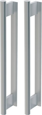 NOVADOORS Griffstangenpaar aus Aluminium in Silber, B/T/H: 17,2 x 37,5 x 35 cm - Bild 1
