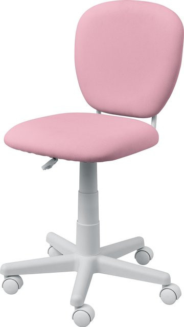 LIVARNO Kinder Drehstuhl in Rosa mit Rollen und Stoffbezug - Bild 1