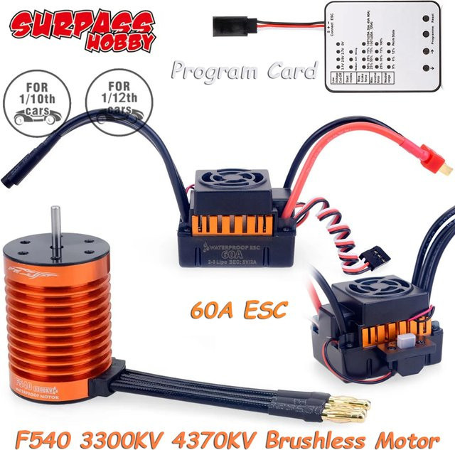 Surpass Hobby Bürstenloser Motor mit 60A ESC, Metall, Zubehör - Bild 1