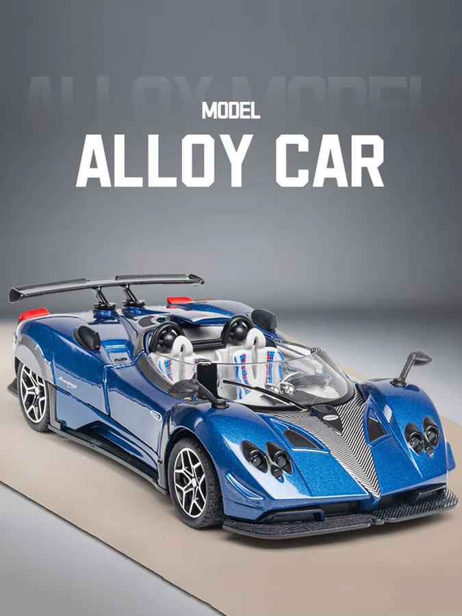 MAKEDA Pagani Zonda Apollo EVO Spielzeugauto-Modell, 1:32, mit Licht und Sound, Metall - Bild 3