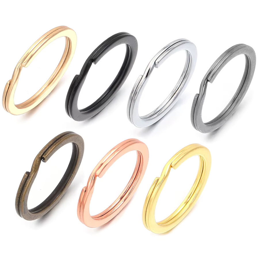 Karabinerhaken Metall, 28 mm, Runde O Ring, 10 Stück - Bild 2