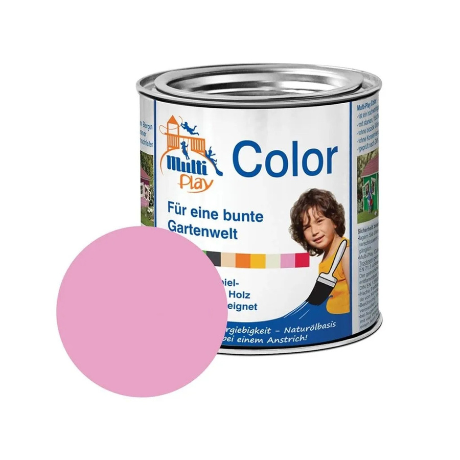 PROFI Multi-Play Color Holzfarbe Rosa, wetterfest, halbtransparent, satin-matt, 0,375 l - Bild 2