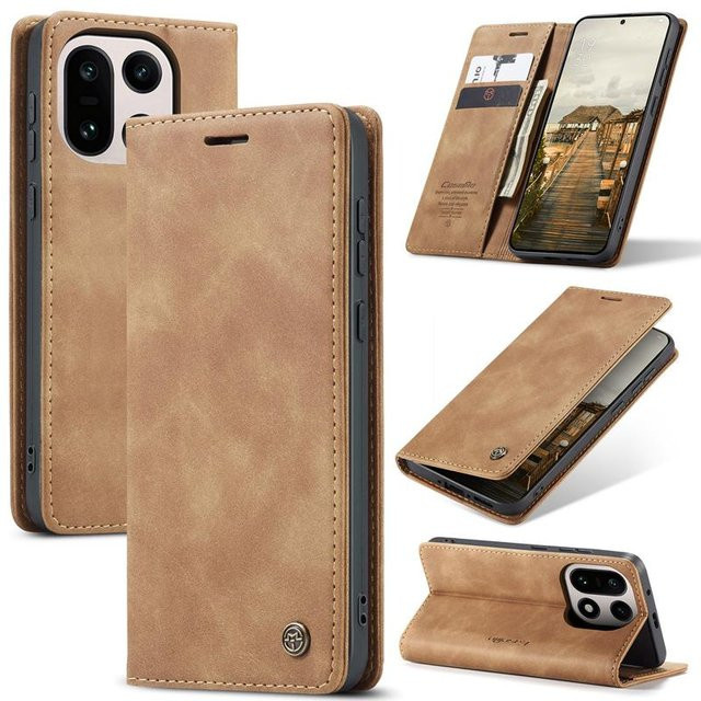 CaseMe Magnetische Retro-Leder-Flip-Brieftasche mit Ständer und Kartenfach für OnePlus 15 - Bild 1