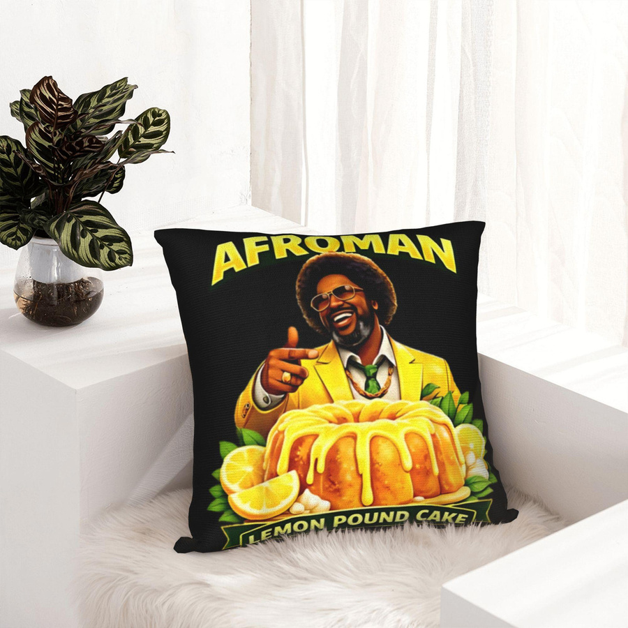 Afroman Gerechtigkeit für Zitronen-Pfundkuchen Kissenbezug aus Peach Skin, B/B/H: 18 x 18 x 18 cm - Bild 3