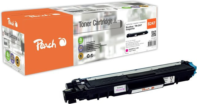 Peach B247 M Toner XL Multicolor wiederaufbereitet für Brother TN-247M, Brother DCP-L3550CDW, Brother HL-L3230CDW, Brother DCP-L3510CDW und Brother HL-L3210CW - Bild 1