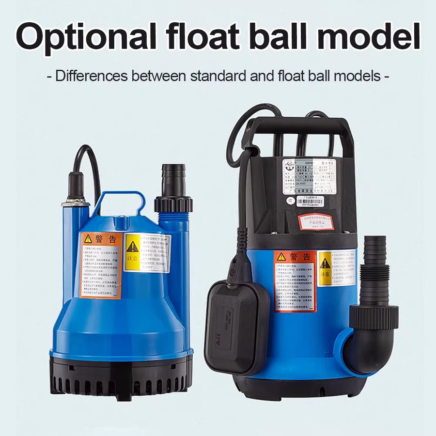 Kompakte Q-Typ Tauchpumpe für Reinwasser und Abwasser in Blau, 220V - Bild 3