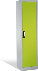 C+P Aktenschrank Acurado mit Drehtür und Schloss, 5 Ordnerhöhen, Stahl lackiert, Farbe: Front Viridingrün, Korpus Lichtgrau, H x B x T: 195 x 50 x 40 cm - Bild 1