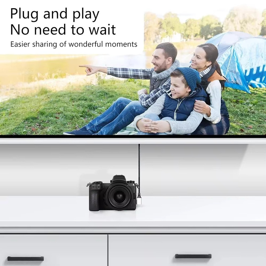 BSN Mini/Micro HDMI Kabel 8K UHD mit 90 Grad Winkel für Laptop, Kamera und Tablet - Bild 4
