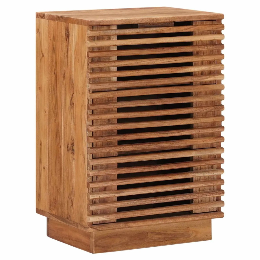vidaXL Handgefertigter Nachttisch aus Akazienholz in Braun, Modernes Design, B/T/H: 40 x 30 x 60 cm - Bild 2