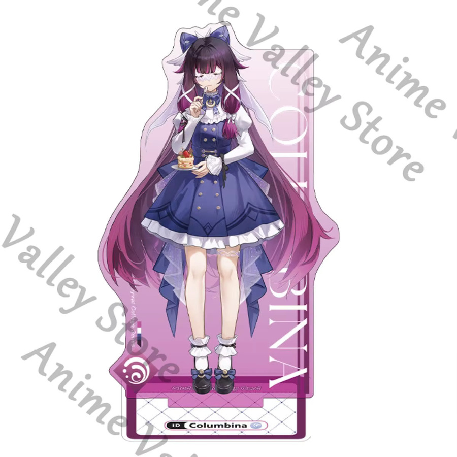 CEENIU Genshin Impact Columbina Sandrone Durin Balladeer, Acryl-Standfigur Anhänger, PVC-Karte - Bild 2