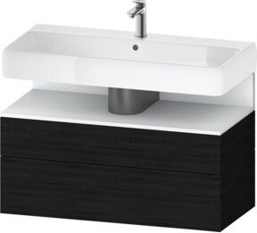 Duravit Waschtischunterschrank Qatego weiß matt, wandhängend, B/T/H: 99 x 47 x 59 cm - Bild 1