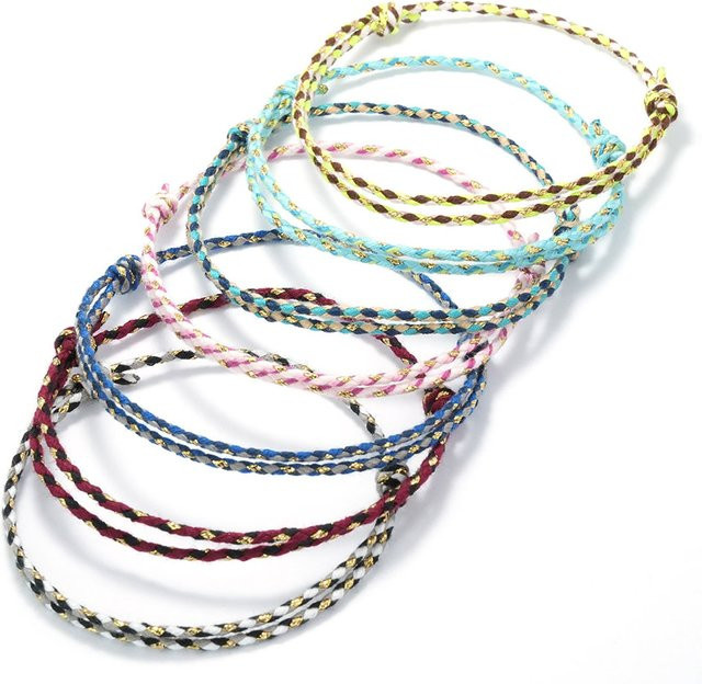 Noter Webseil-Armband, bunt, Unisex - Bild 1