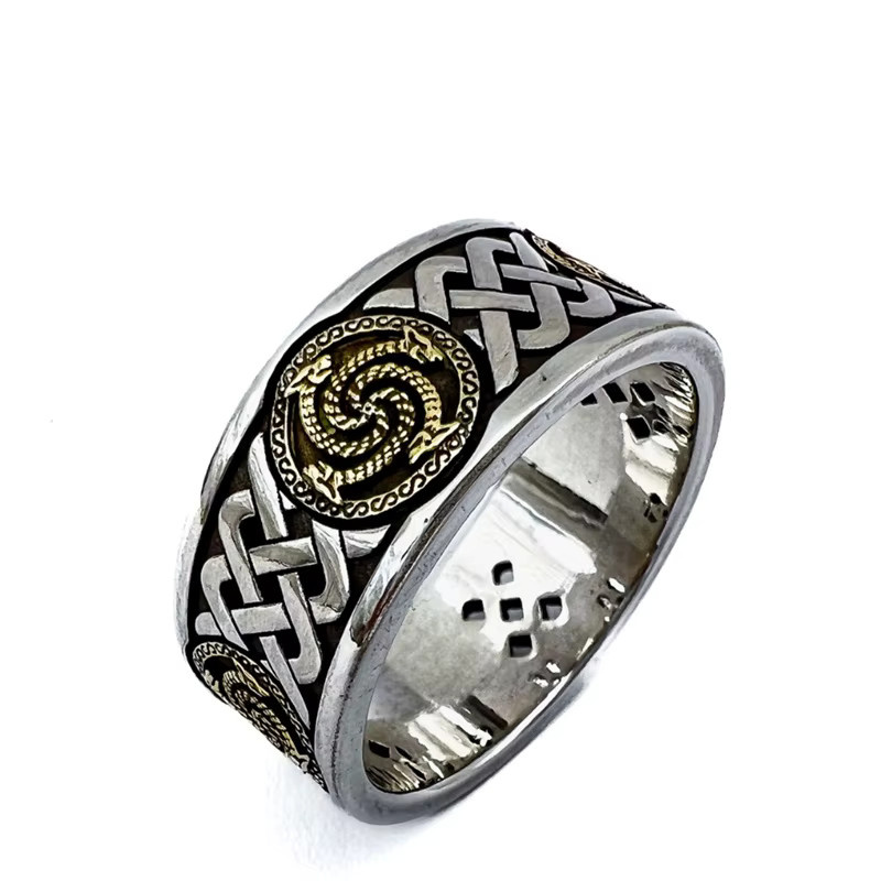 Everoyal Ring, Bicolor, Gold Silber, Vintage, Herren - Bild 4