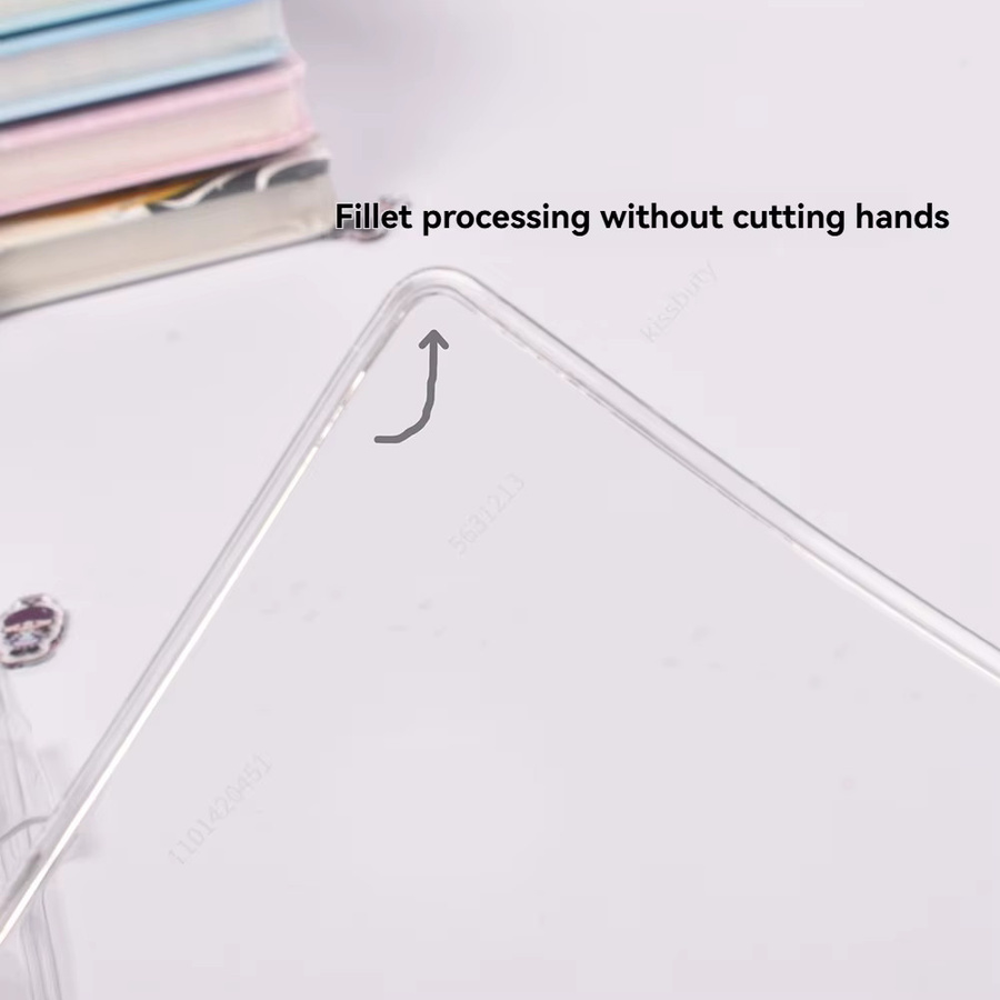 Haile Transparenter PVC-Binder-Clip für A6 6-Ring-Ordner und Planer - Bild 2