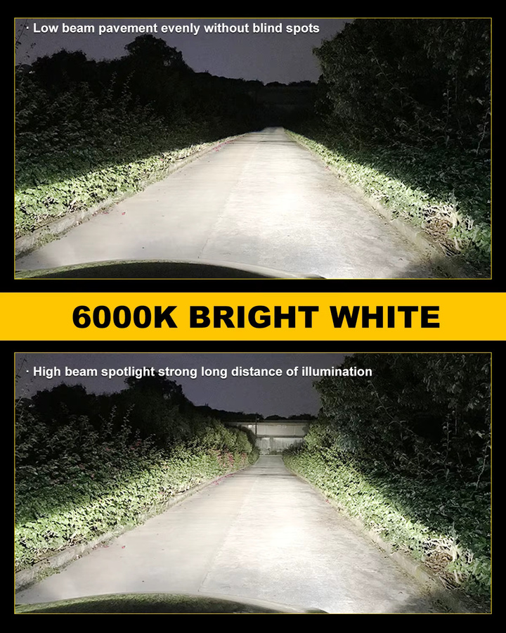 Katur 2er Set H1 LED-Scheinwerfer Lampe 6500K Superhell in Silber für Auto und Motorrad - Bild 3