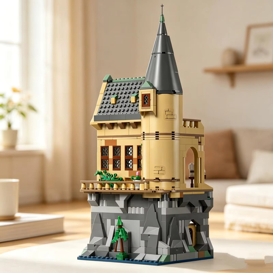 Hot Toys Harry Potter Zauberwelt Schloss Schule Krankenhaus, Baustein-Puzzle, 907 Teile, ab 14 Jahre - Bild 3