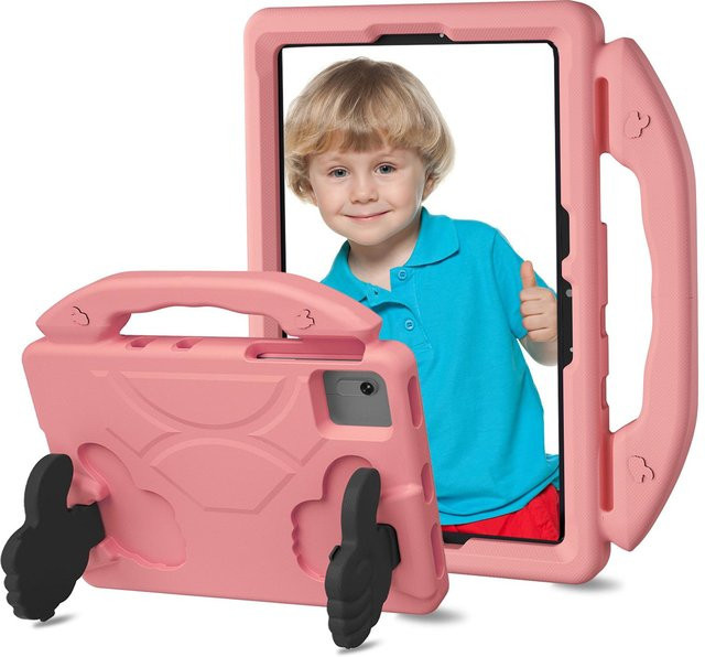 Stoßfeste EVA-Hülle mit Ständer für Lenovo Tab M11 TB-330FU und TB-331FC Xiaoxin Pad in Pink - Bild 1