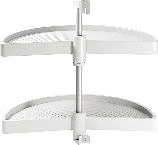 Emuca Lot Runde Platten Shelvo für Küchenmöbel, Grau, Kunststoff und Aluminium, für 800 mm Modul - Bild 1