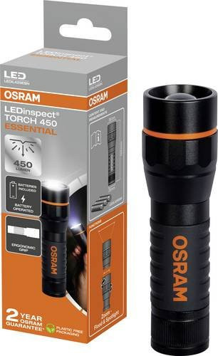 Osram Automotive LEDinspect TORCH 450 ESSENTIAL LED Arbeitsleuchte in Schwarz aus Aluminium mit Akku und IP44 Schutzklasse - Bild 1