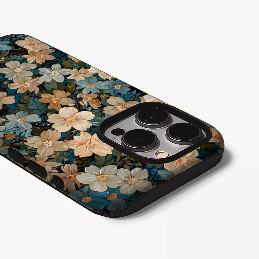 Potdemiel Handyhülle Midnight Bloom Garden für iPhone 17 16 15 14 13 Pro Max Plus mit doppelschichtiger Rückseite, Multicolour - Bild 3
